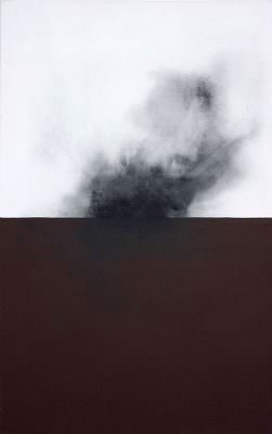 Under the Level, 2014, Charcoal, Acrylic, Canvas, four pieces, á 130 x 80 cm