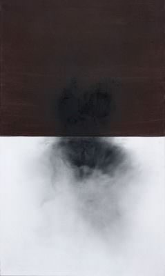 Under the Level, 2014, Charcoal, Acrylic, Canvas, four pieces, á 130 x 80 cm