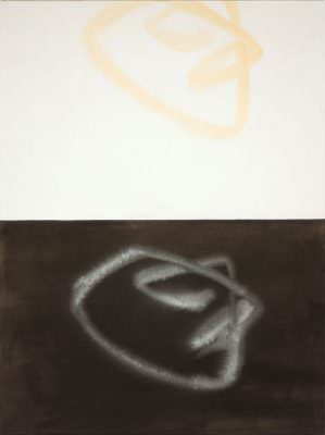 Feldform 05, 2017, Charcoal, Acrylic, Canvas, 100 x 75 cm