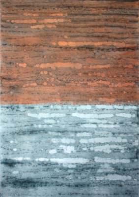 Küstennebel, Acryl, Leinwand, 100 x 70 cm