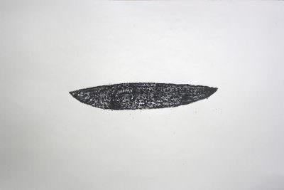 Schale, Wachskreide, Büttenpapier, 50 x 66 cm
